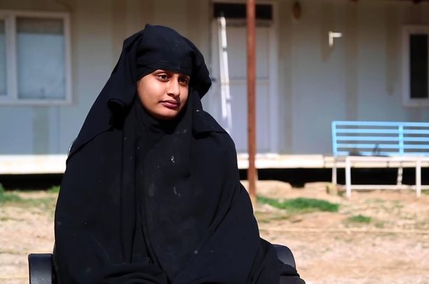 Shamima Begum shortly after she was found in the camps in 2019