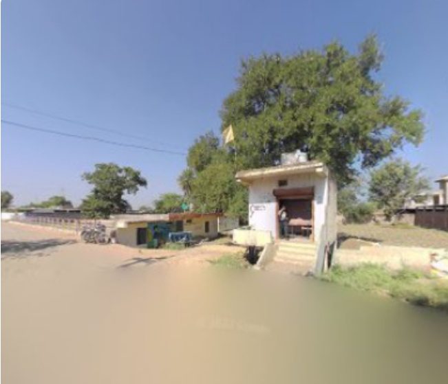 The gate of Ashram at Sindhi Baroda Village
