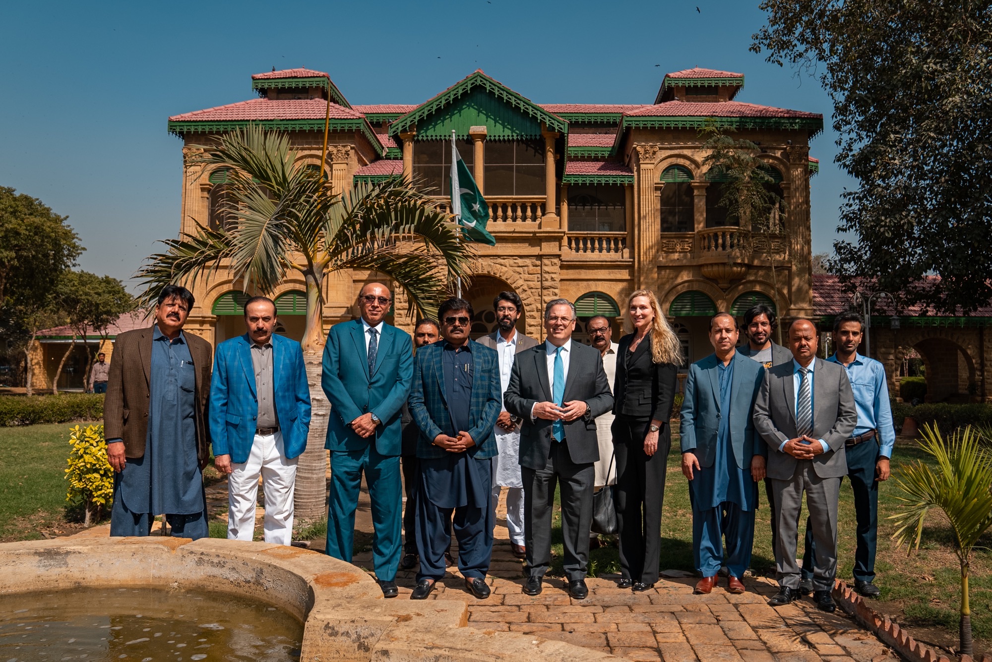 US-Ambassador at Quaid-e-Azam House in Karachi