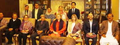 Photo of American universities’ delegation discusses scholarship and exchange programs with Shah Latif University