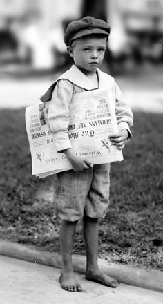 Boy-newspapers-Pinterest