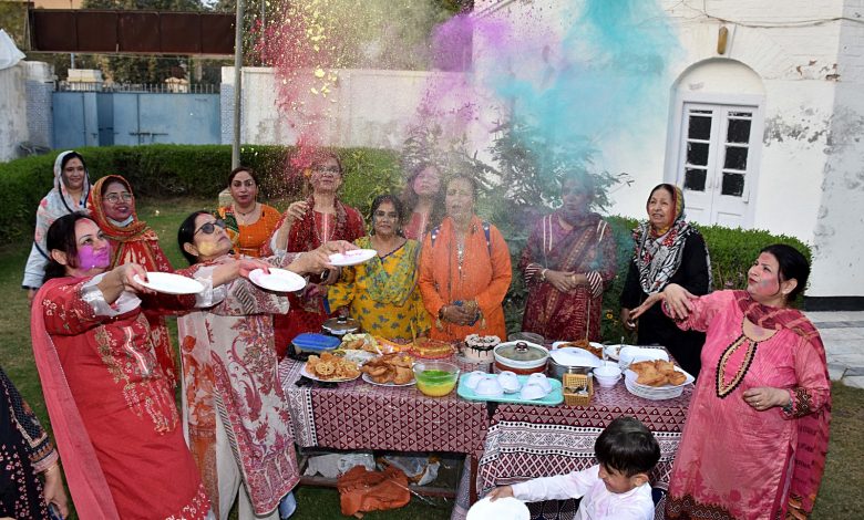 Photo of Holi Festival celebrated at historic Gomibai Ladies’ Club Larkano