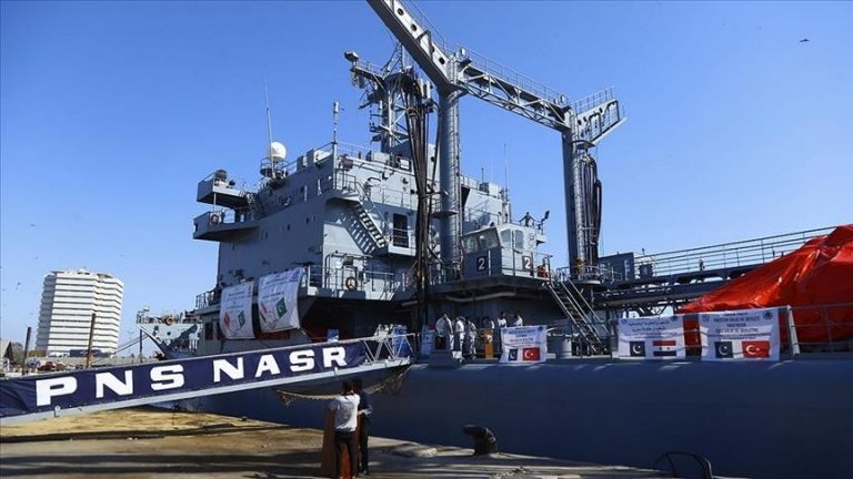 2nd Pakistan Navy ship leaves with supplies for quake victims in Türkiye, Syria