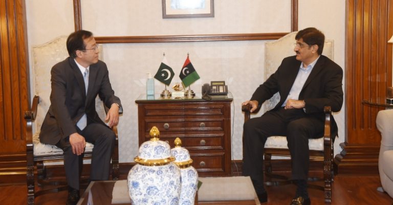 Sindh CM -Chinese Consul-Sindh Courier