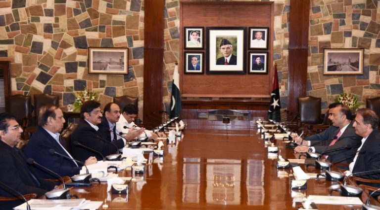 Sindh Chief Minister Murad Shah meets State Minister at CM House