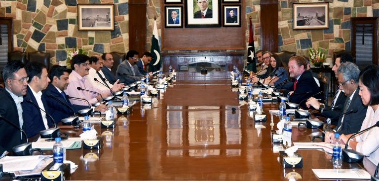 Sindh Chief Minister Murad Shah meets WB delegation
