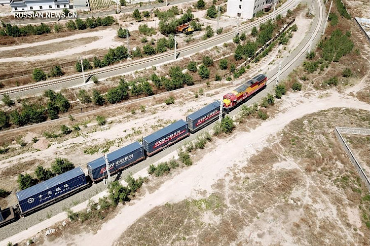 China-Kyrgyzstan-Uzbekistan freight train launched