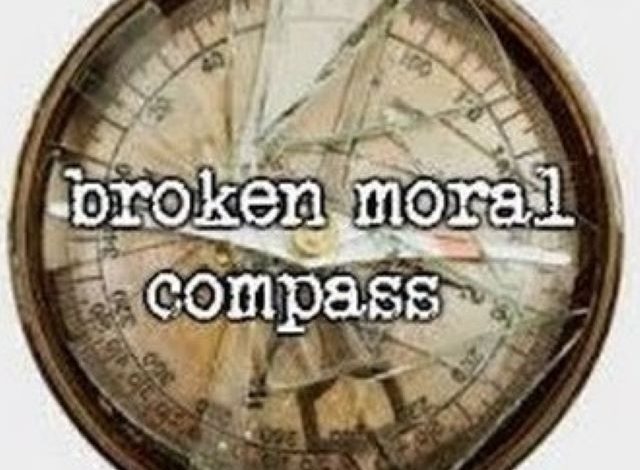 broken moral compass