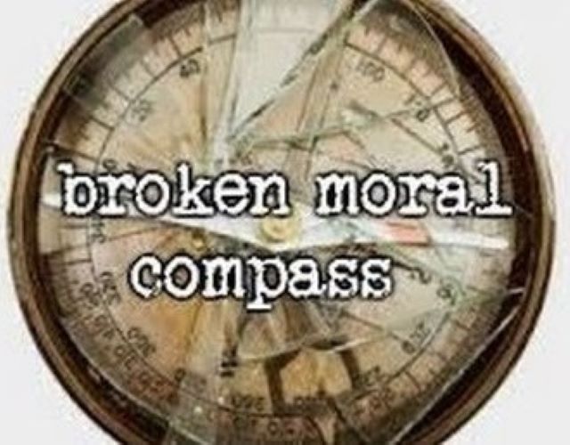 broken moral compass