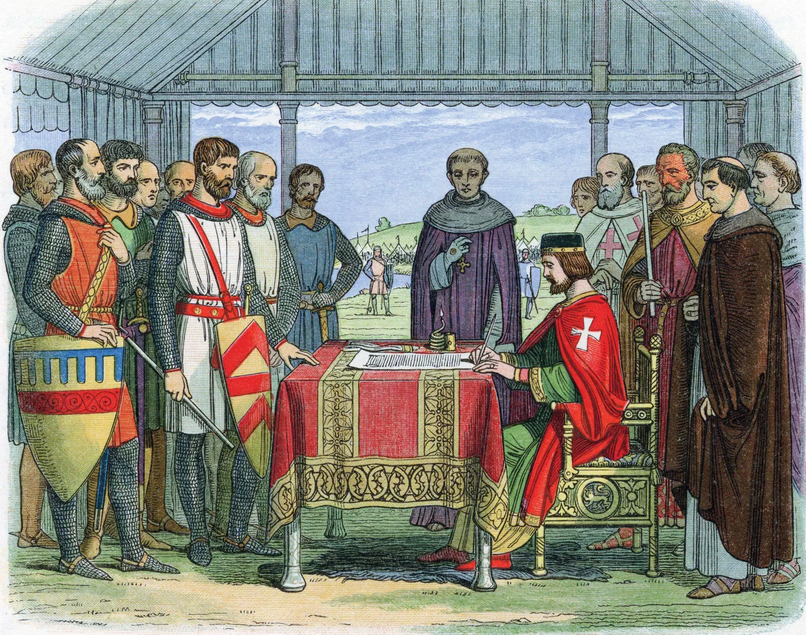 engraving-King-John-Magna-Carta-Runnymede-England-June-15-1215