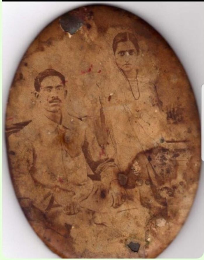 Manohardas Kauromal with his first wife Ambi Khilnani
