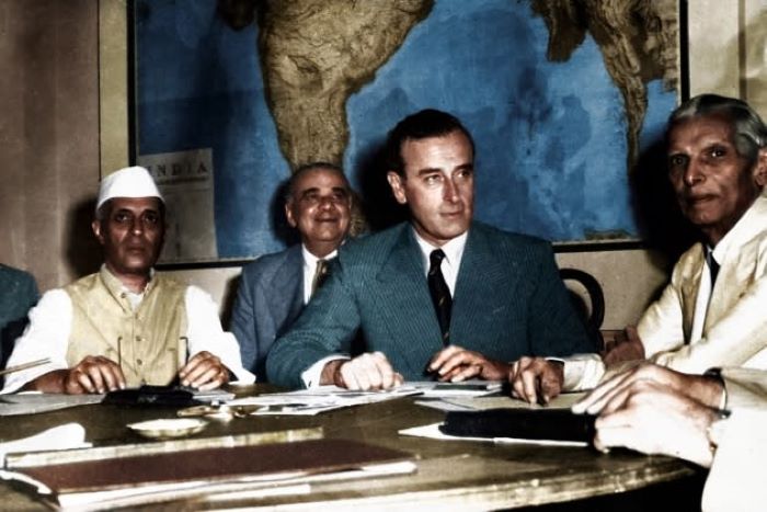 Nehru, Mountbatten and Jinnah