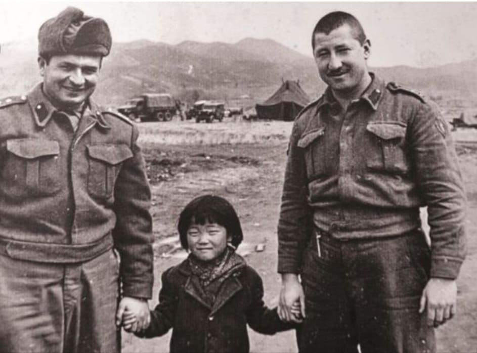Turkye (Türkiye) soldiers and a Korean girl. It was later made into a movie.