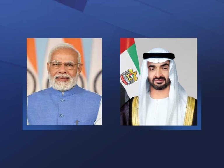 UAE President welcomes Prime Minister of India upon arrival in Abu Dhabi