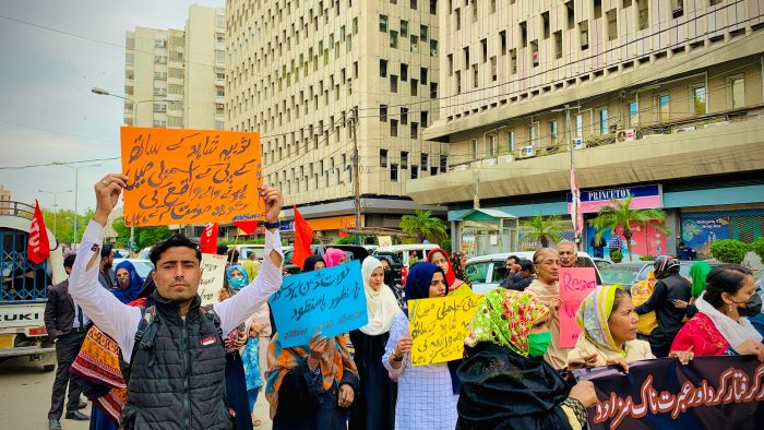 Women-Protest-Karachi-Sindh Courier-1
