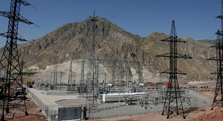 Hydropower Plant being built in Tajik Badakhshan to supply energy to Afghanistan and Pakistan