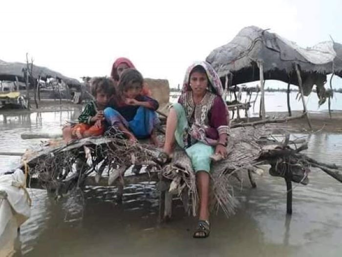 Marooned Villagers in Sindh-1 File Photo