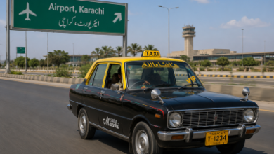 Black-Yellow, Kali Taxi, AI Gen Image- Sindh Courier
