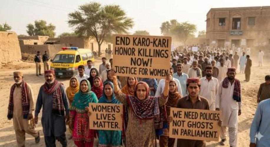 Karo Kari-Protest-AI-Sindh Courier