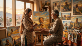 Painting-Poetry-Sindh Courier